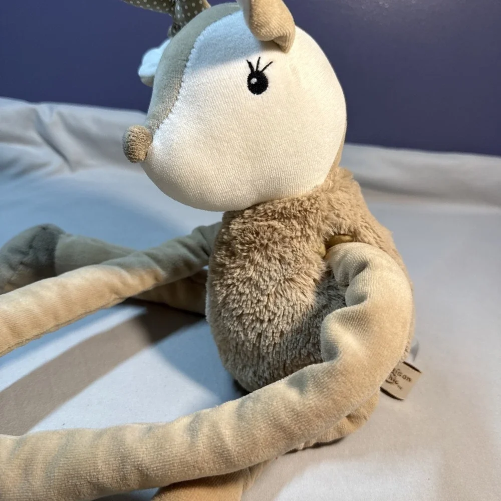 Vintage Mon Ami Floppy Deer Plush Baby Toy Long Floppy Arms 14